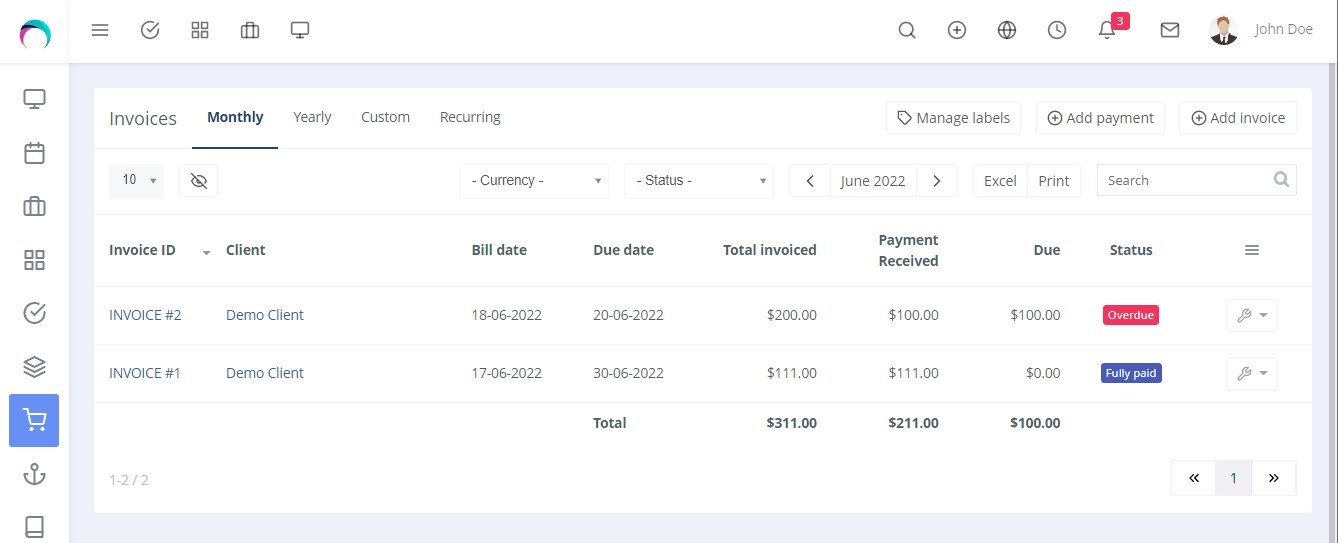 invoices