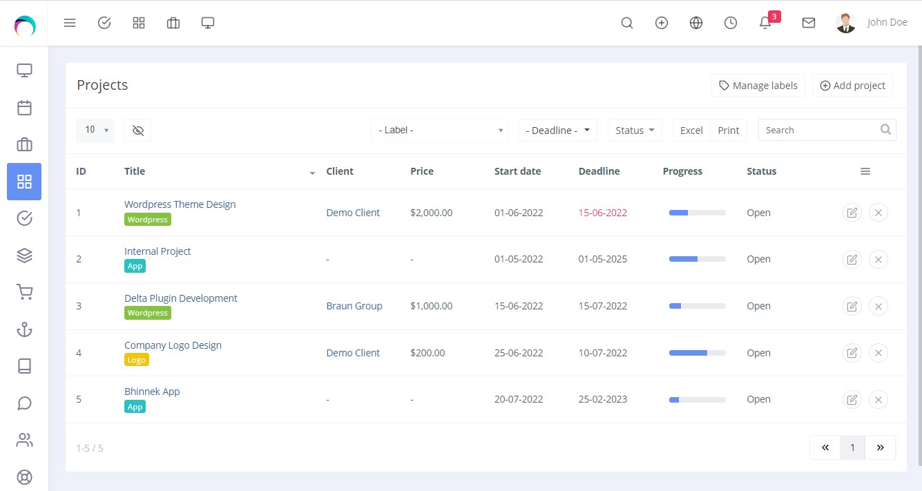 projects-list